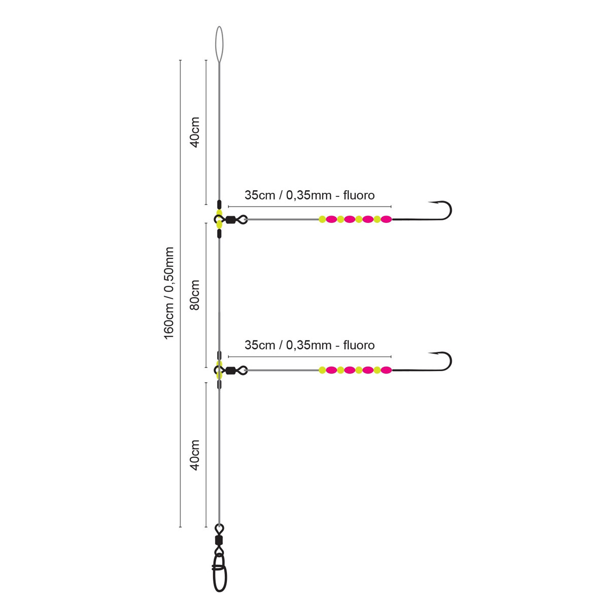Spro 21 Salt Rig Luminous Bead