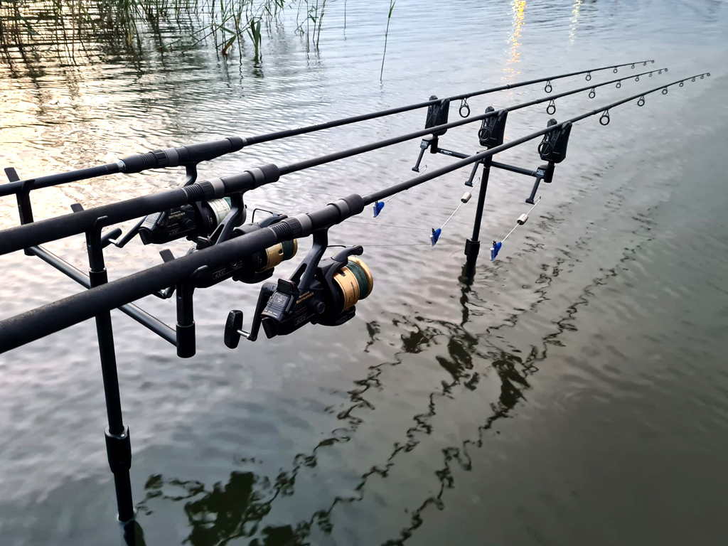 Statisch vissen met dode aasvissen op snoek 