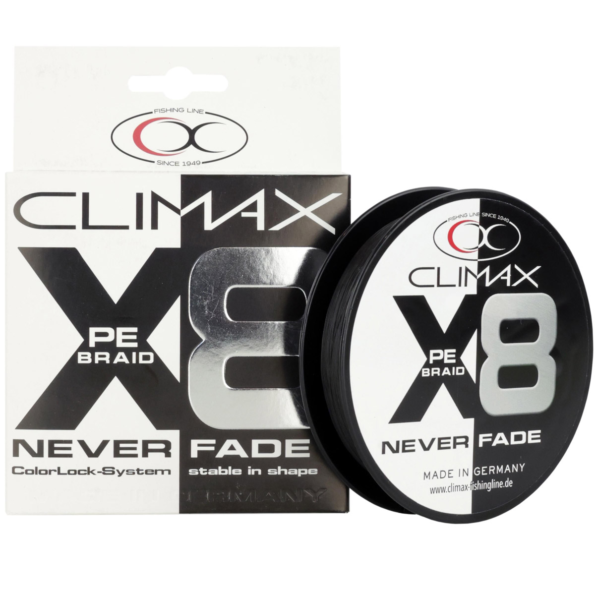 Climax X8 Never Fade PE Braid - Black