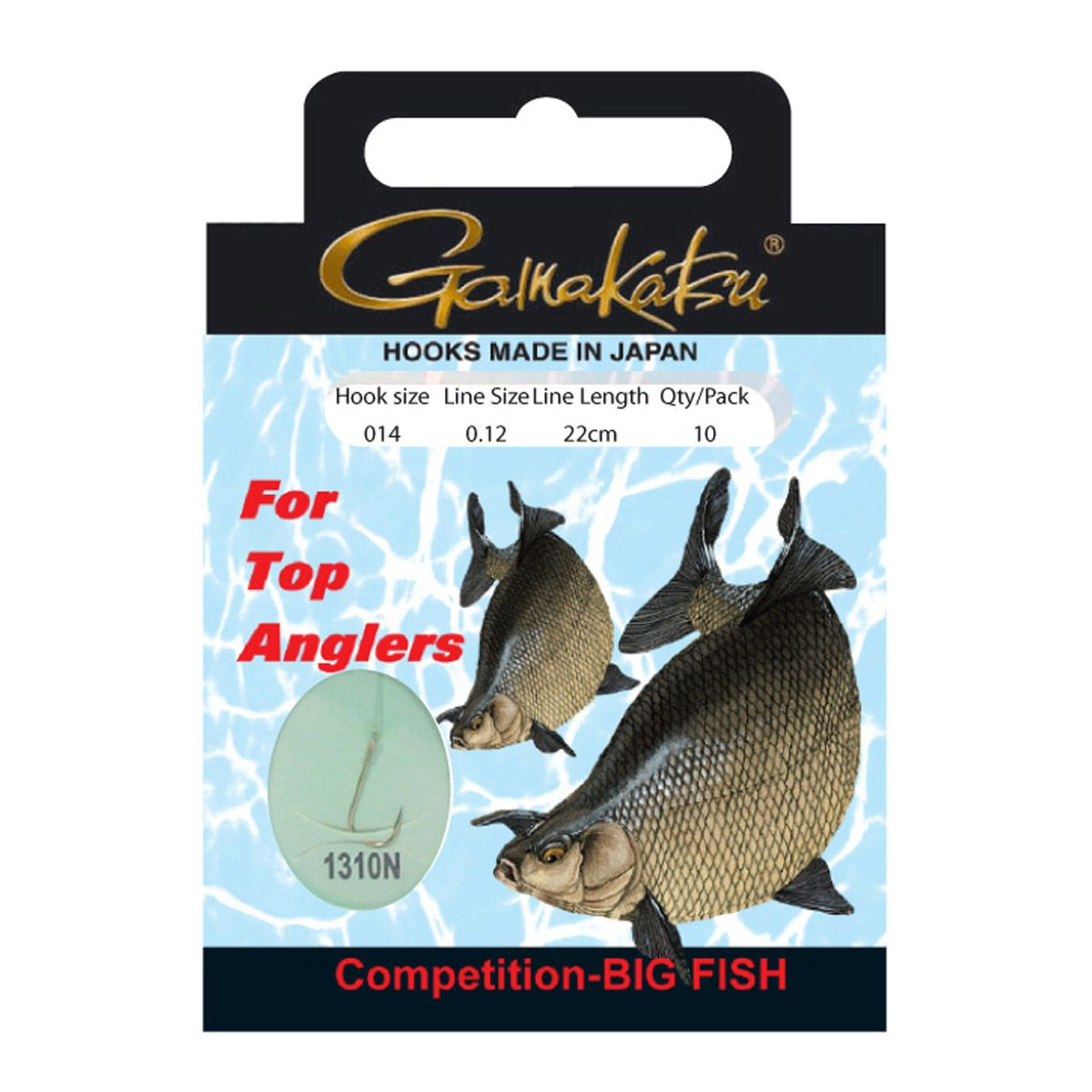 Gamakatsu Hakenboekje BKS 1310 nikkel Allround 22 cm