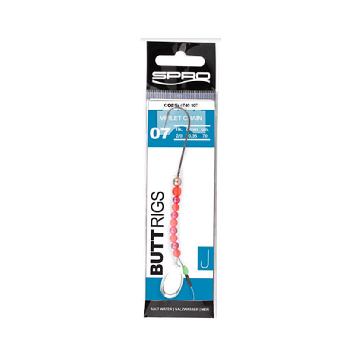 Spro 07 Salt Butt Rig Violet Chain
