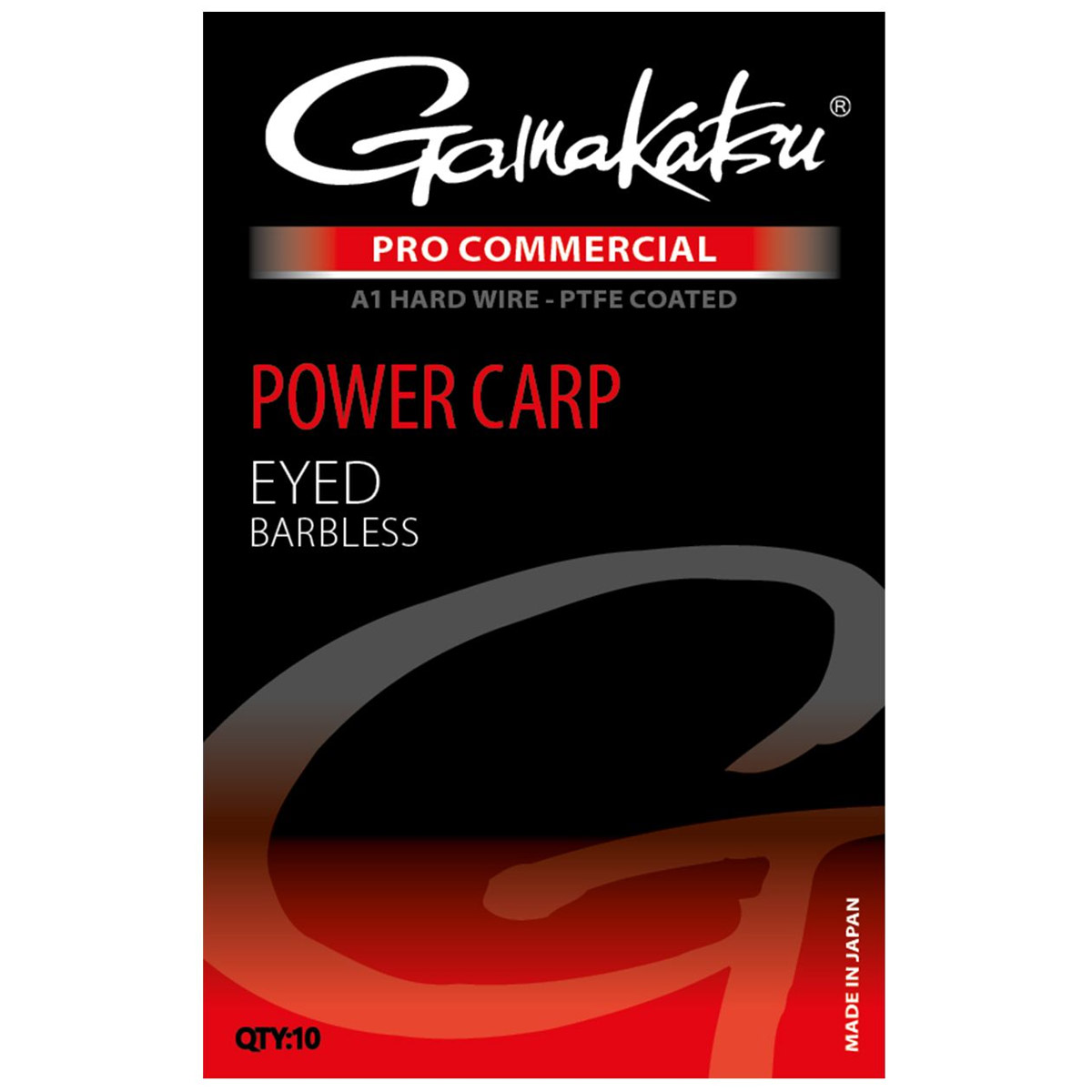 Gamakatsu Pro Commercial Power Carp A1 Eyed Barbless