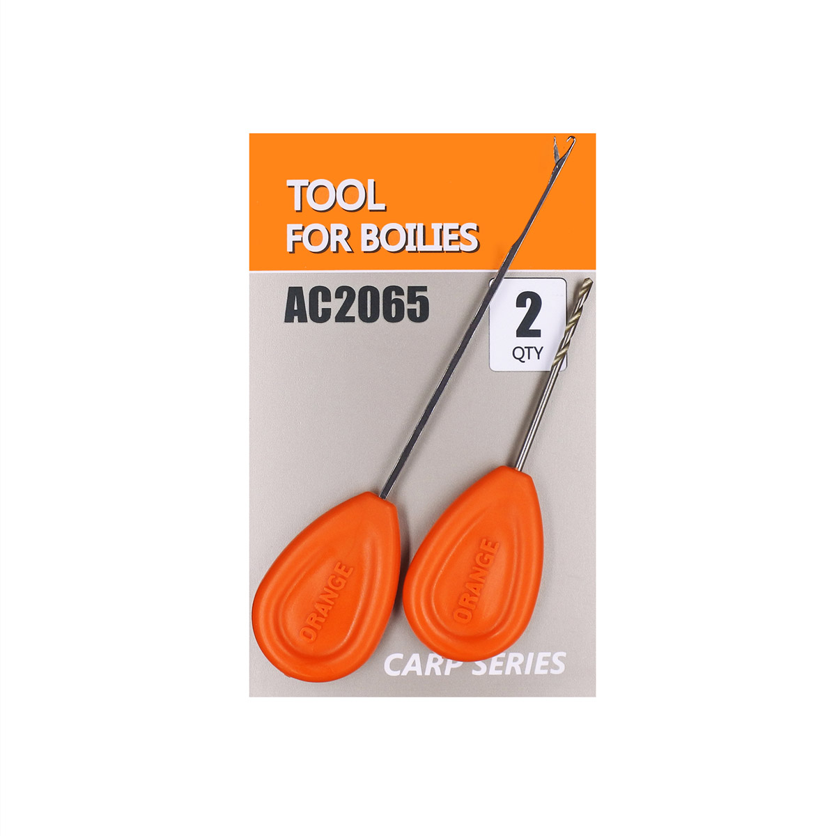 Orange Boilie Boortje en Naald