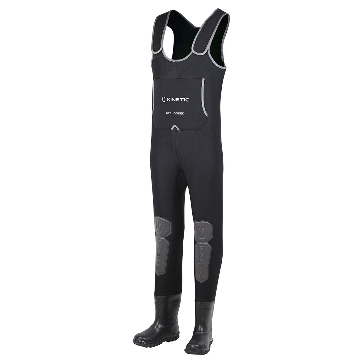 Kinetic Neobreeze Bootfoot Wader Cleated Black