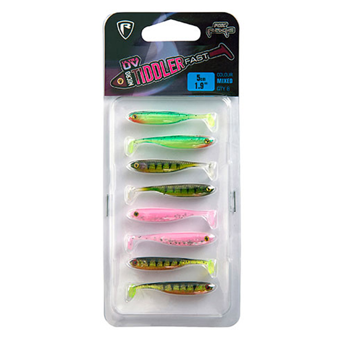 Fox Rage UV  Micro Tiddler Fast 5 cm, lot de couleurs assorties