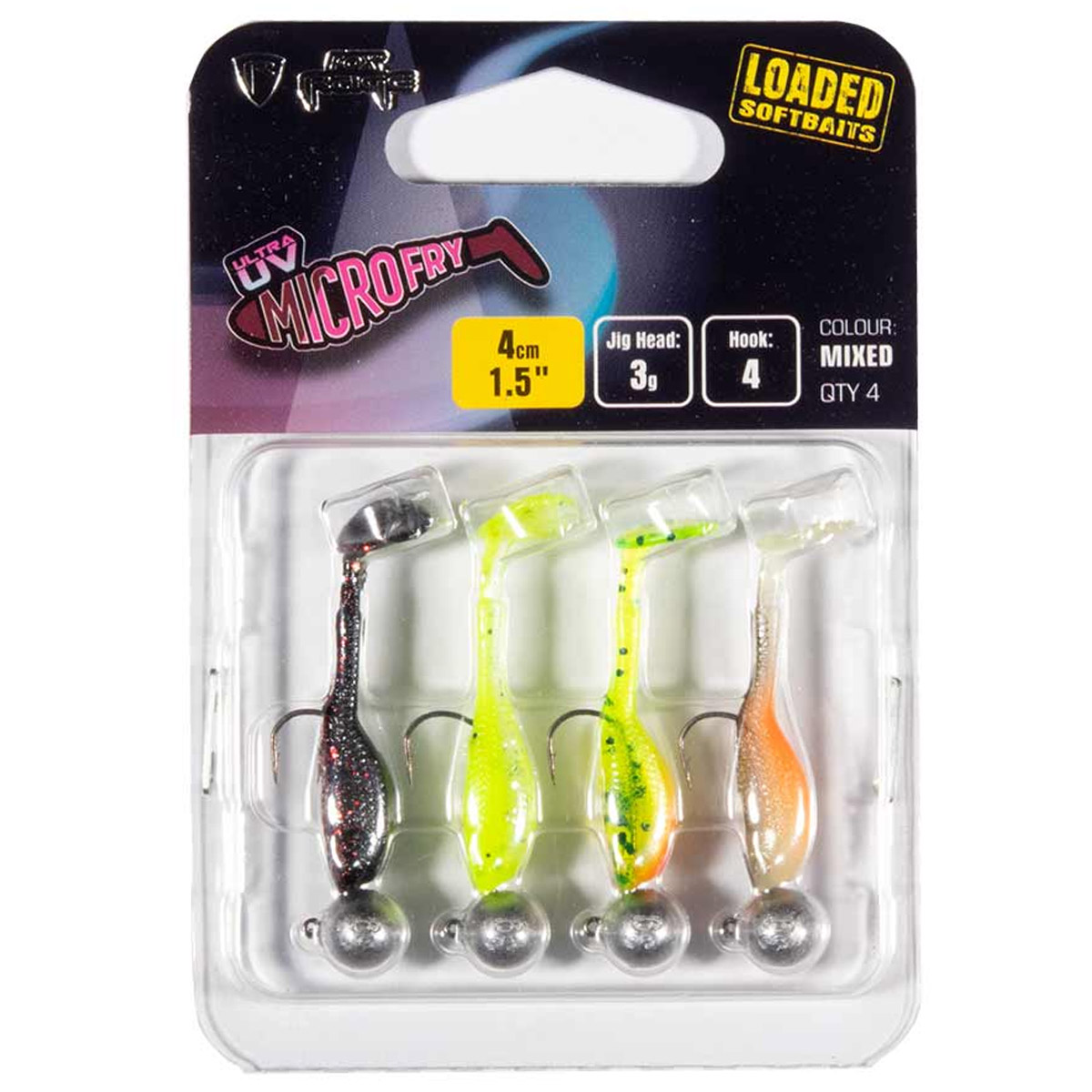 Fox Rage Mini Fry Loaded Ultra - Pack multicolore UV