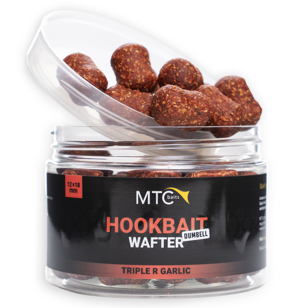 MTC Baits Hookbait Dumbell Wafter Triple R Garlic 12 x 18 MM