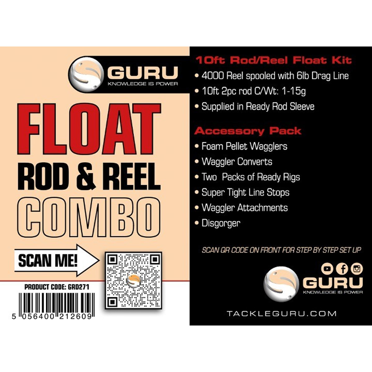 Guru 10FT Float Rod & Reel Combo