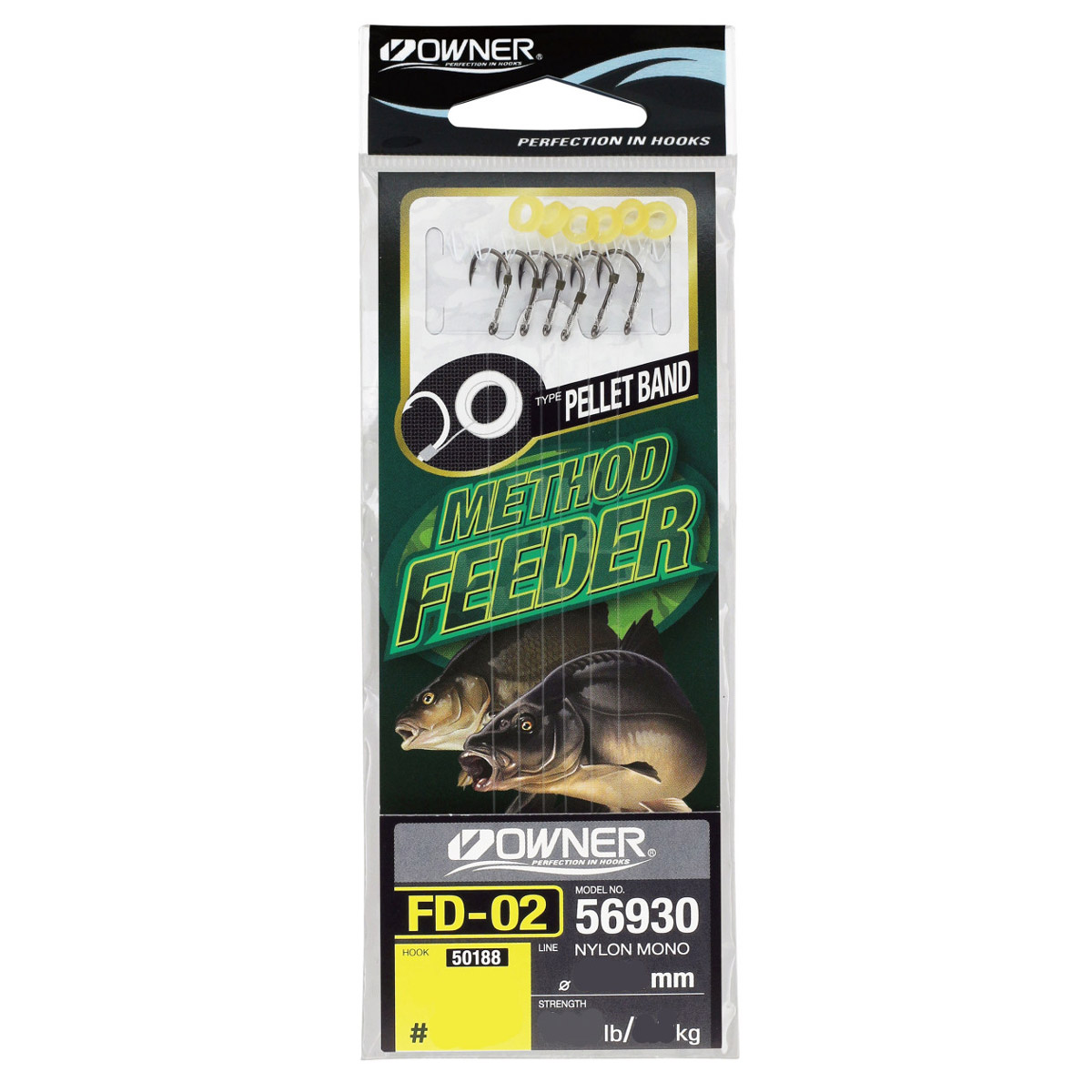 Owner FD-02 Method Feeder Pellet Band Rigs 10 CM