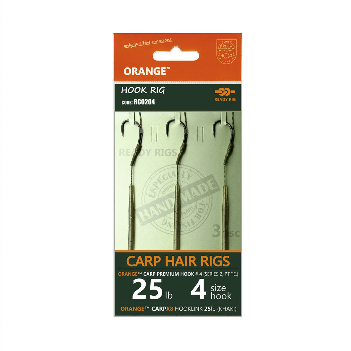 Orange Carp Hair Rigs Serie 2