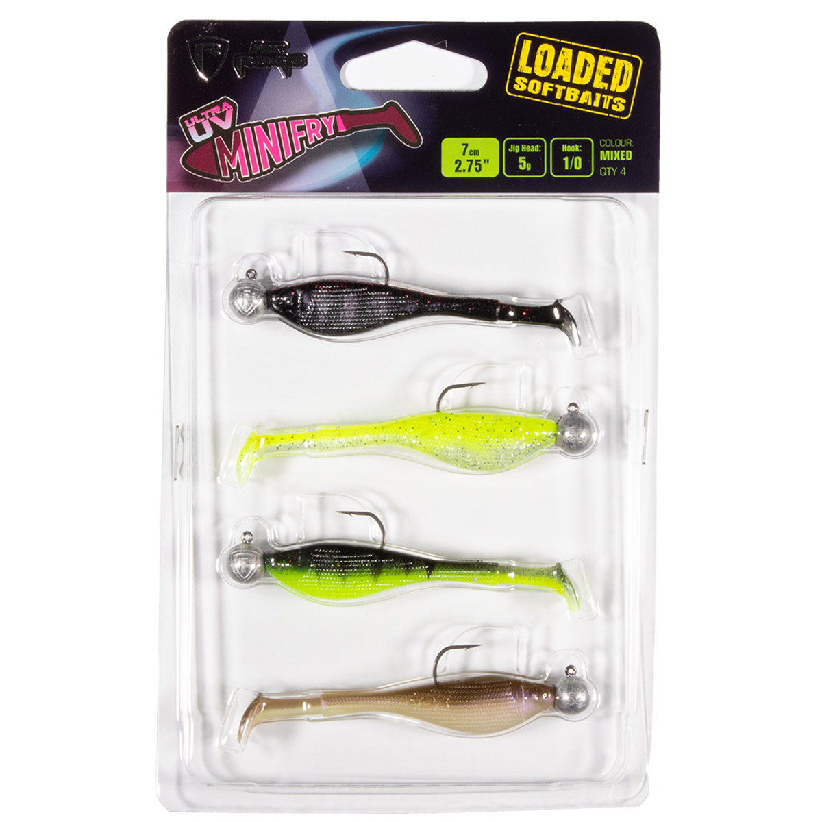 Fox Rage Mini Fry UV Loaded Mixed Colour Pack
