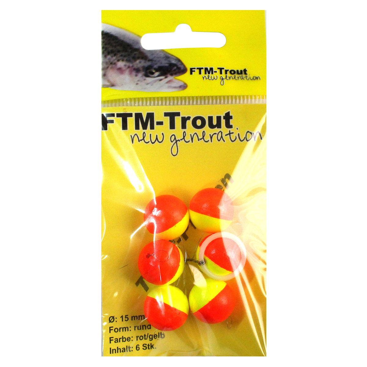 FTM Trout Pilot Round Red / Yellow