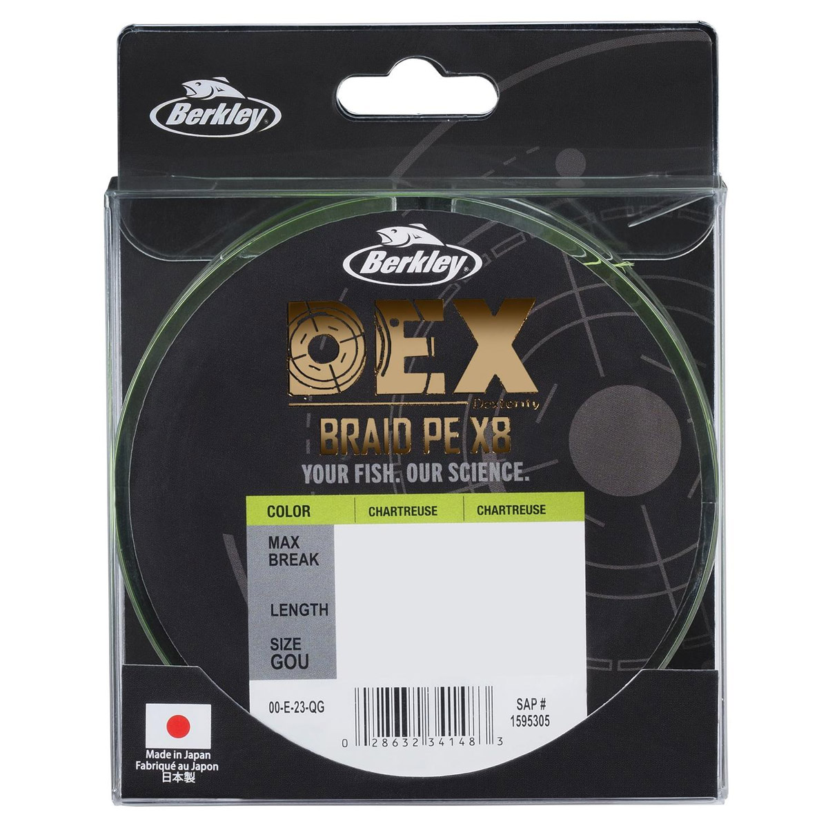 Berkley Dex Braid X8 150 Meter Chartreuse