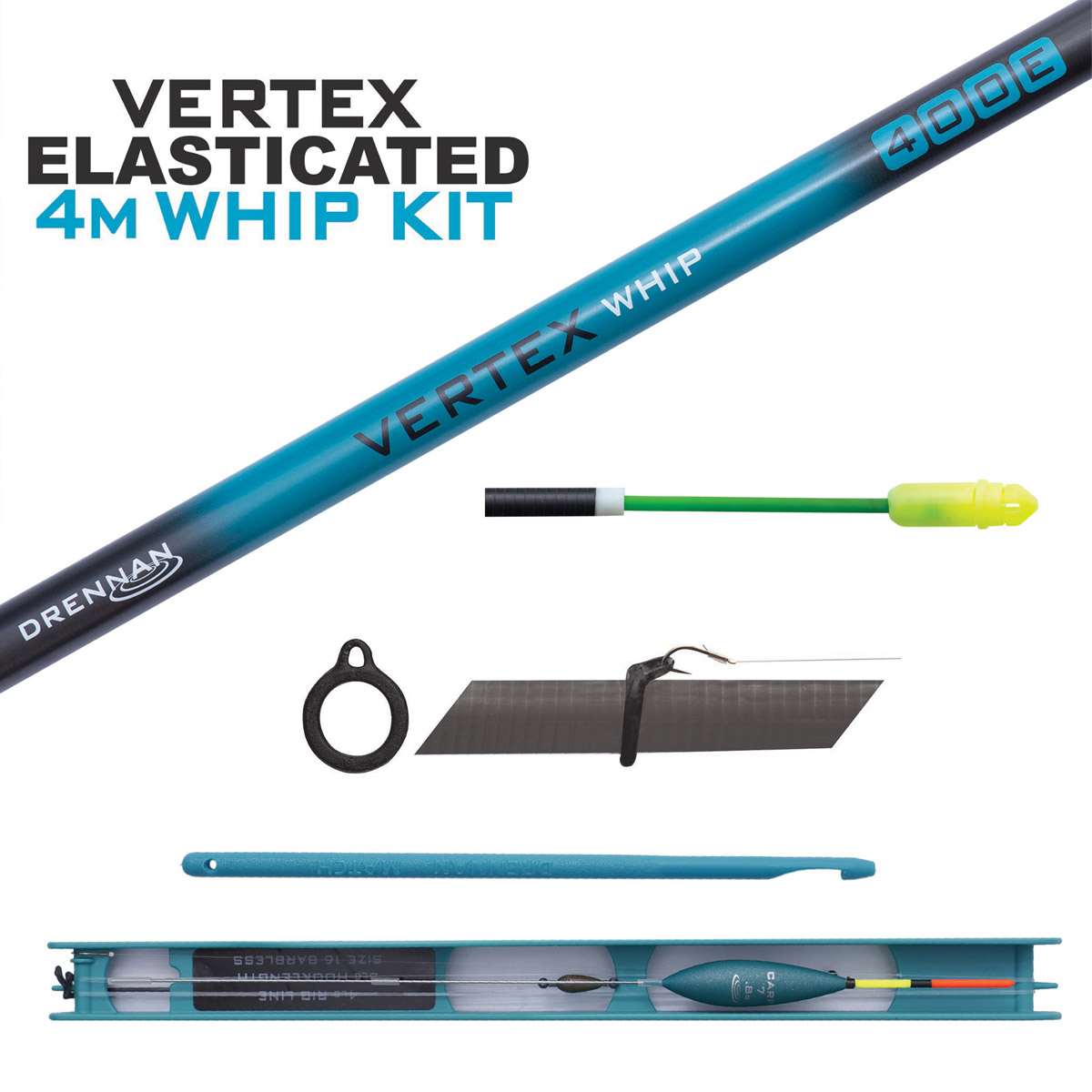 Drennan Vertex Elasticated Whip Kit 