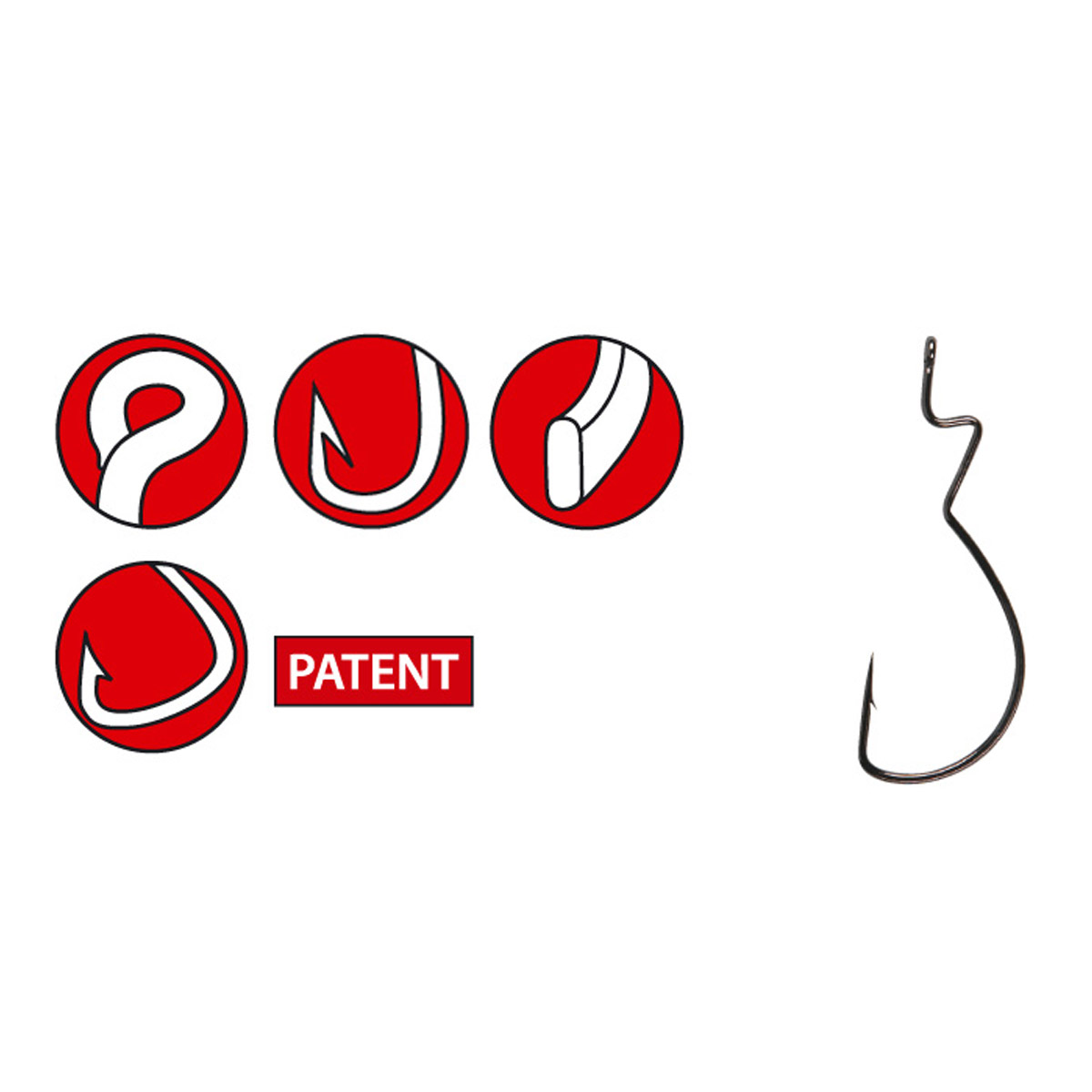 Gamakatsu Worm Skip Gap Hook