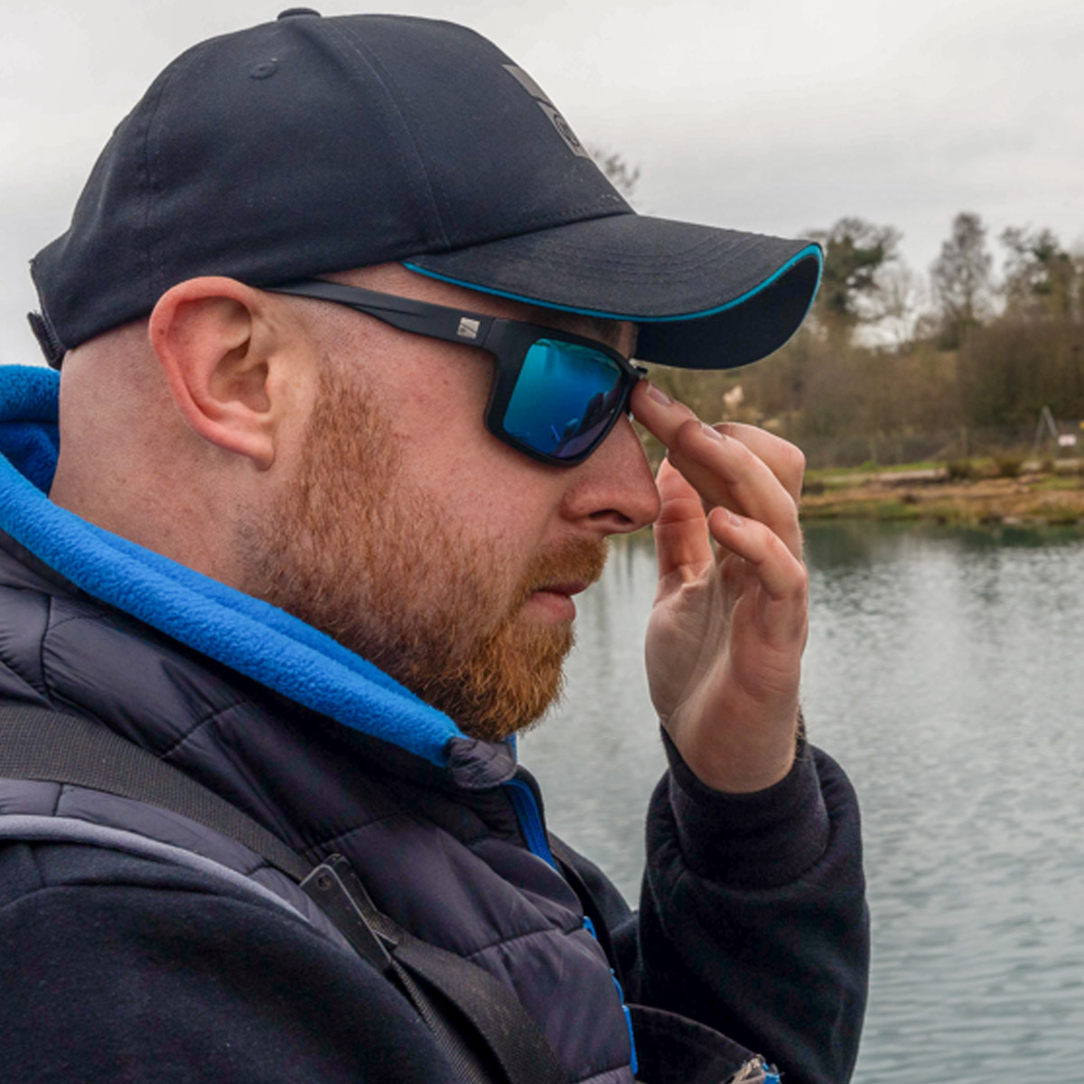 Preston Innovations Inception Wrap Sunglasses - Ice Blue Lens