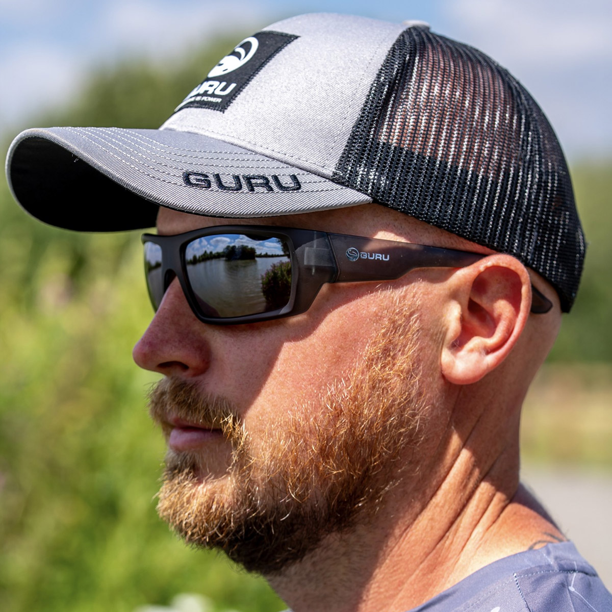Guru Grey Patch Trucker Cap