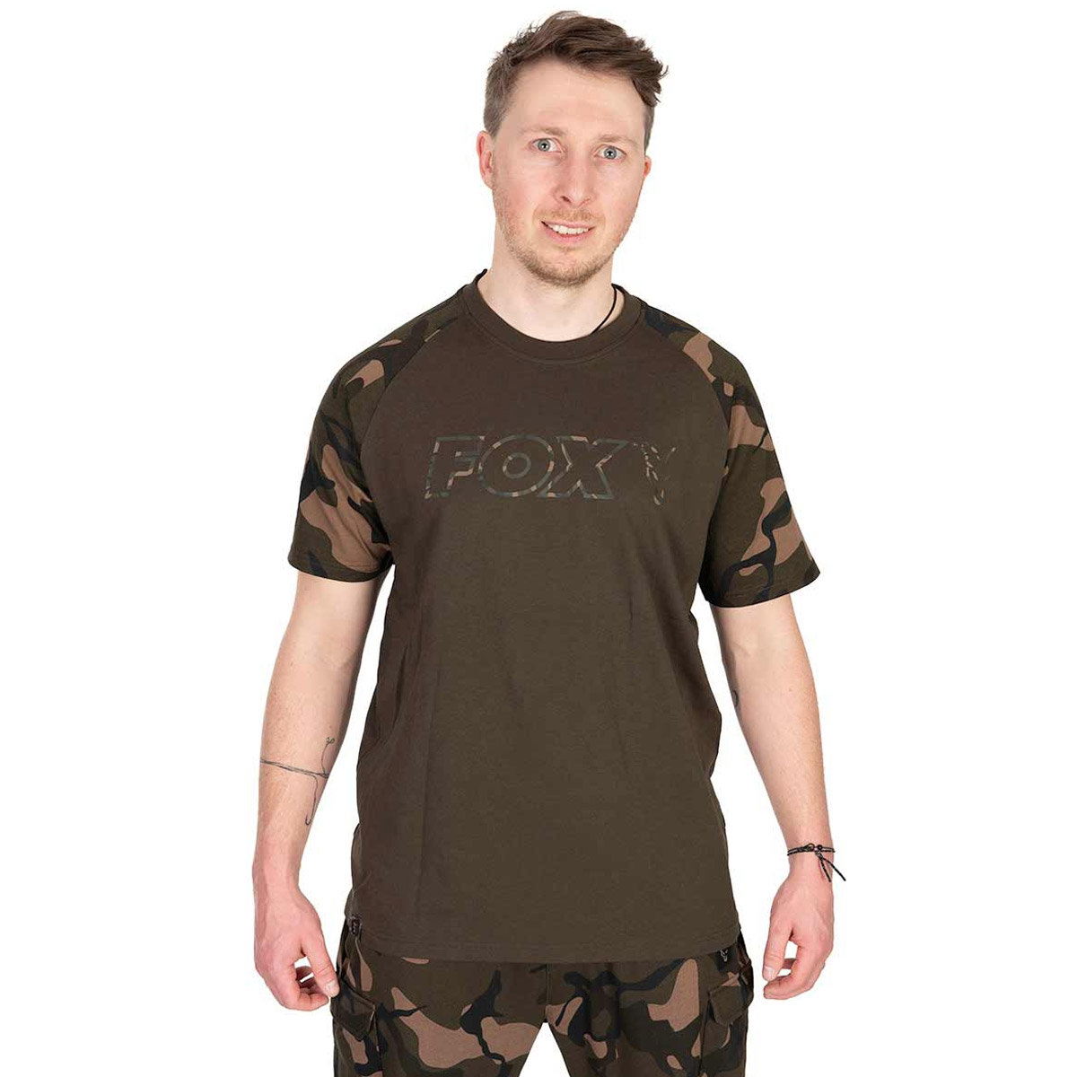 Fox Khaki/Camo Outline T-Shirt