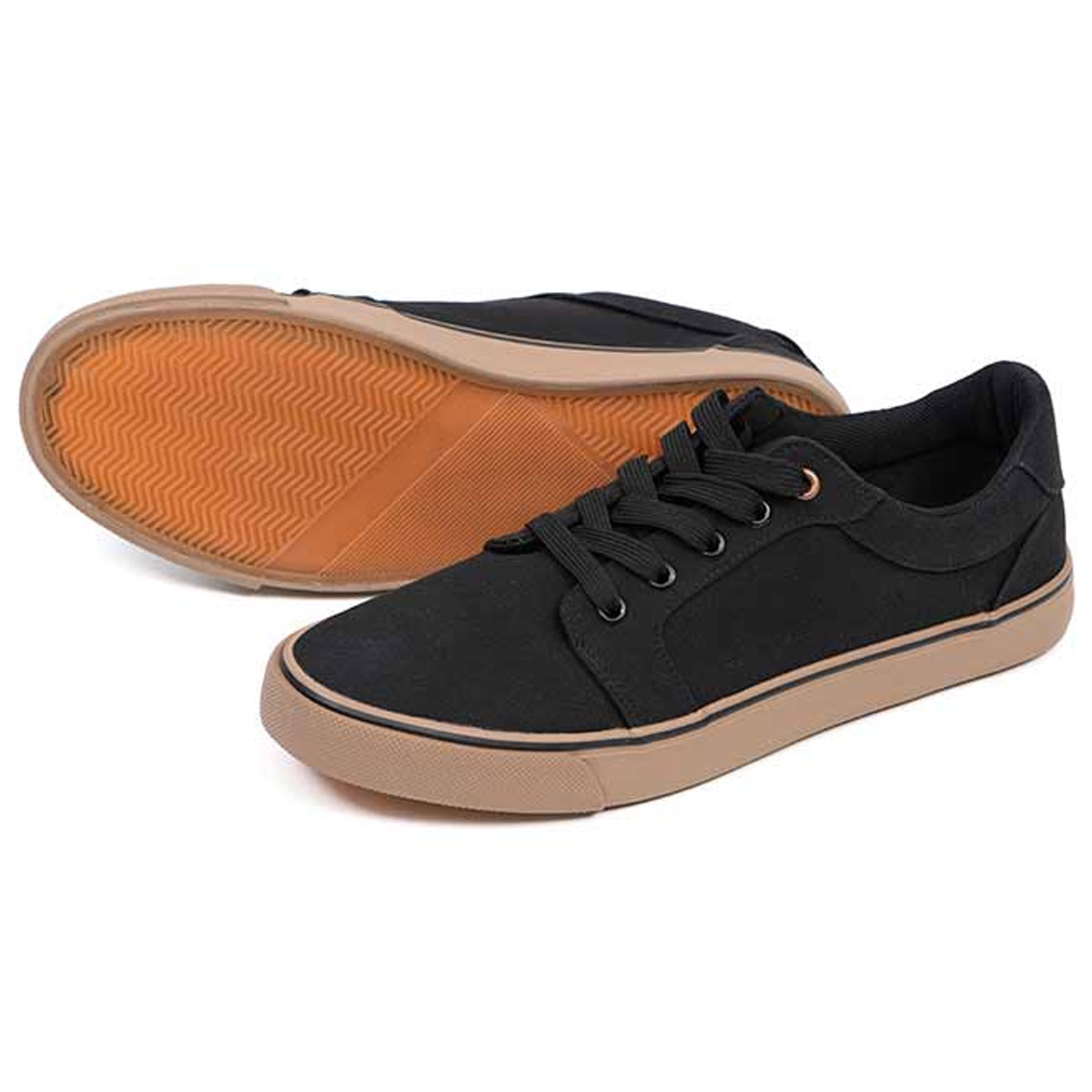 Fox Black Canvas Shoe