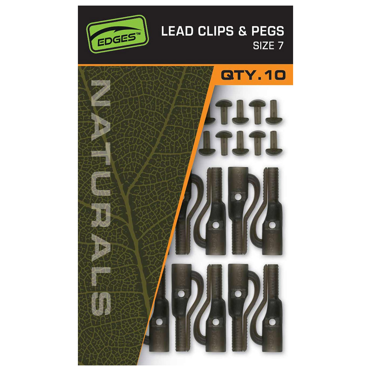 Fox Edges™ Naturals Lead Clips & Pegs Size 7