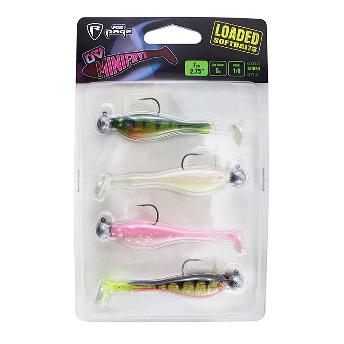 Fox Rage Mini Fry UV Loaded Mixed Colour Pack
