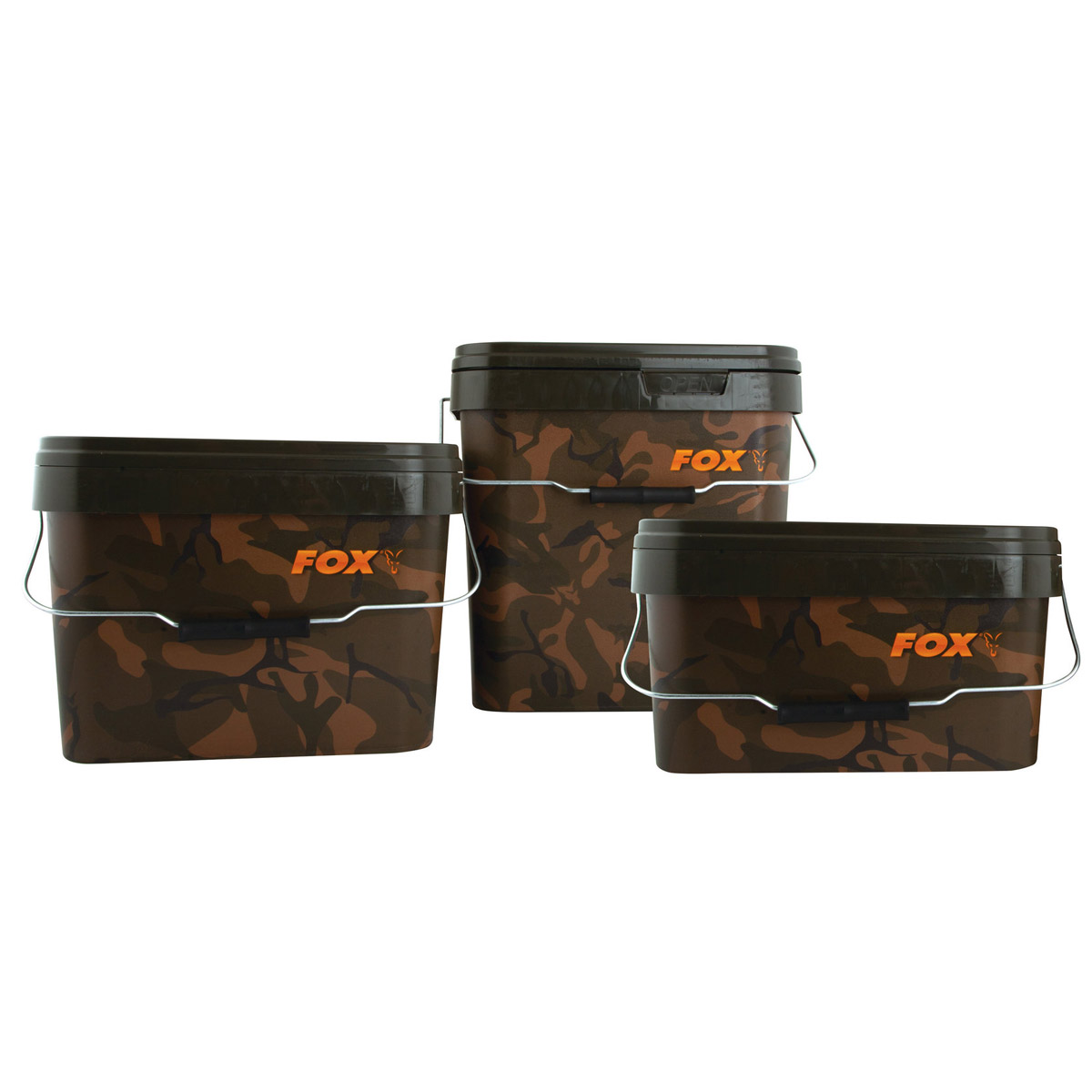 Fox Camo Square Carp Buckets