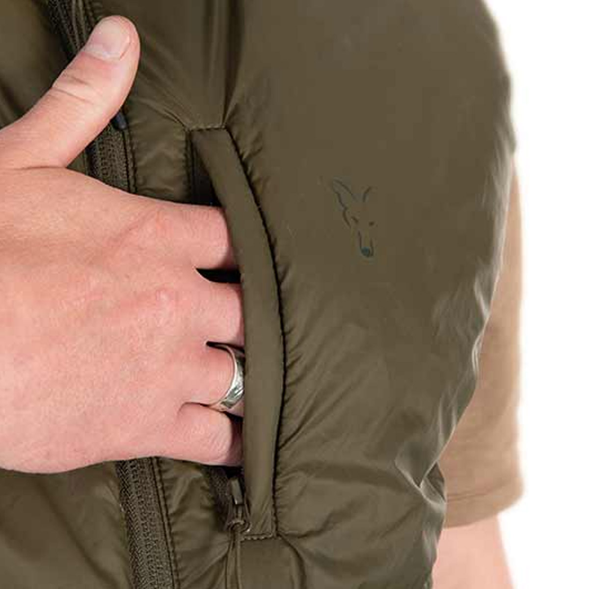 Fox Olive Quilted 100 Gilet Olive