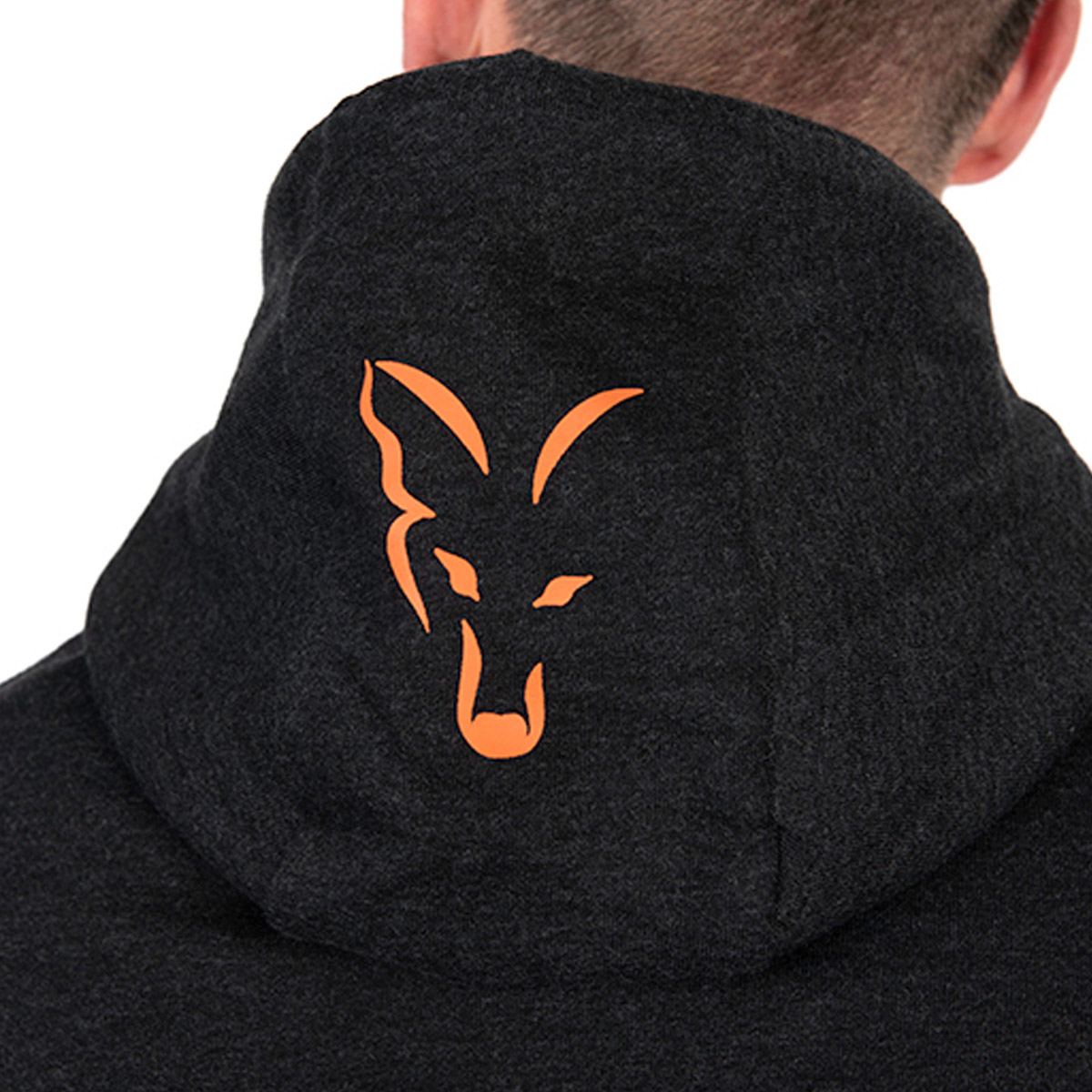 Fox Collection Lightweight Hoody Black & Orange