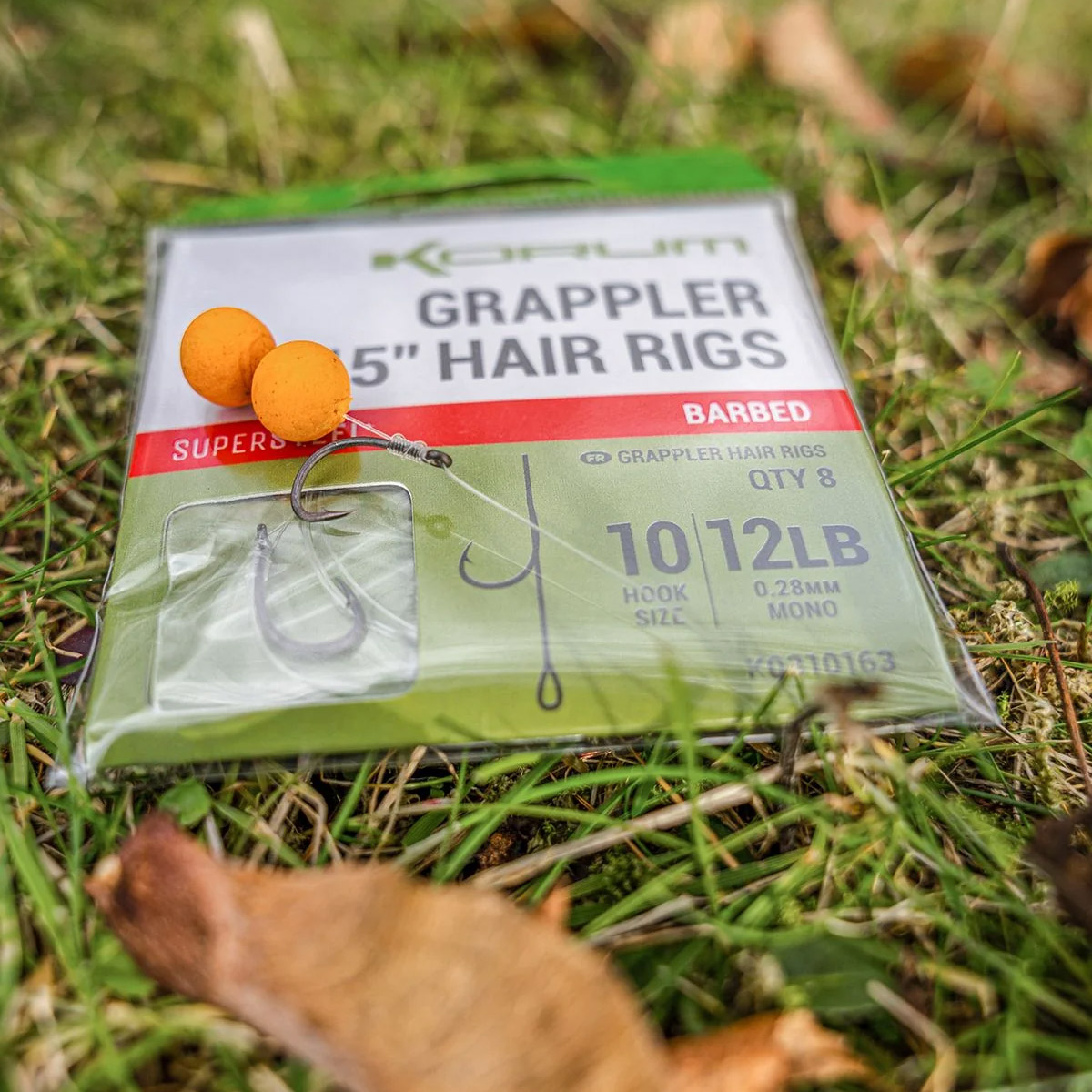 Korum Supersteel Big Fish Grappler Barbed Hair Rigs 15"