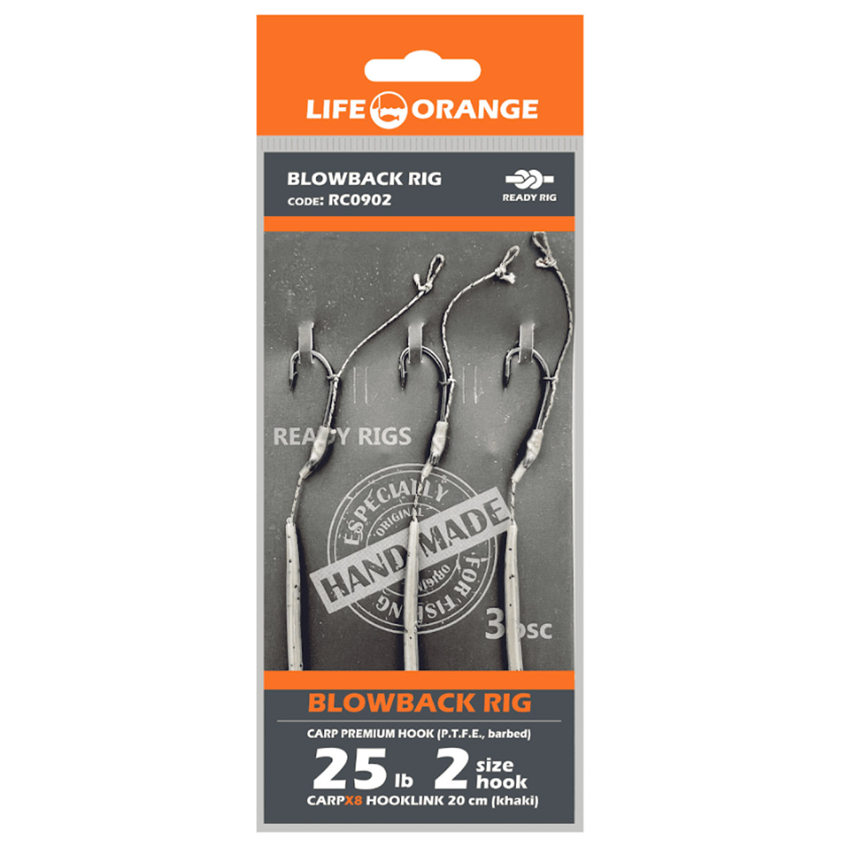 Life Orange Carp Rigs Blowback Rig - 6 - Zunnebeld