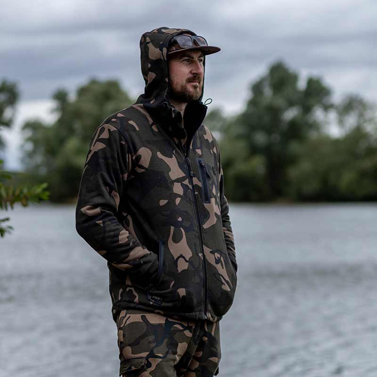 Fox Camo Full Zip Premium Sherpa 310 Hoodie