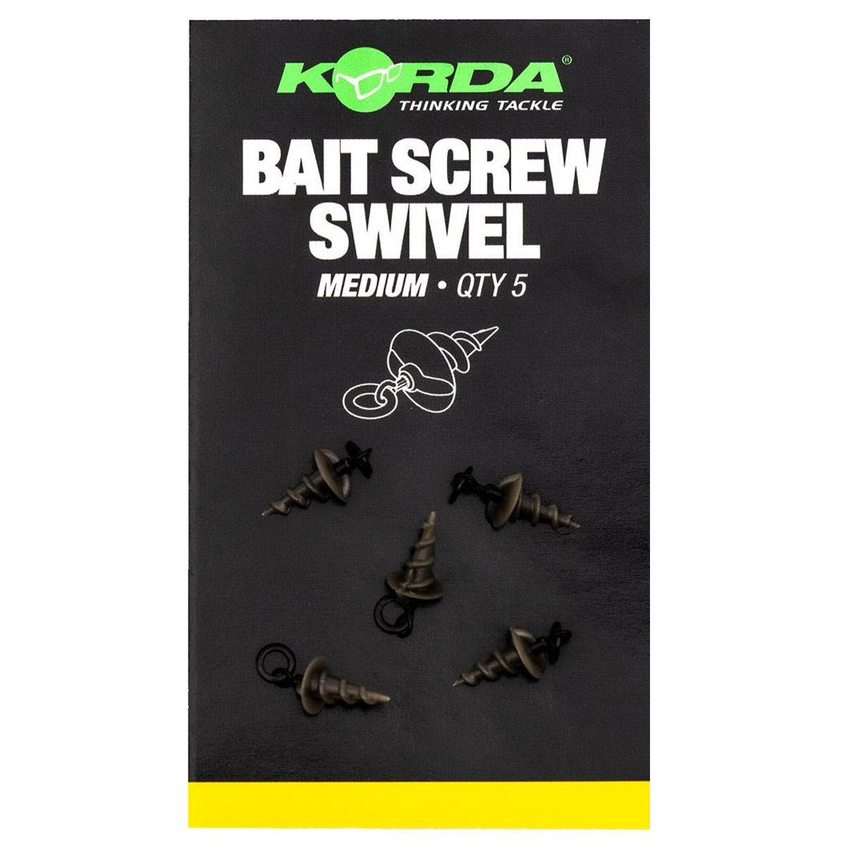 Korda Micro Ring Swivel Bait Screw Medium