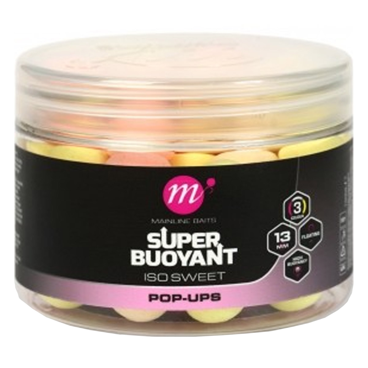 Mainline ISO Sweet Super Buoyant Pop-Ups Pink, Yellow, White 13 MM