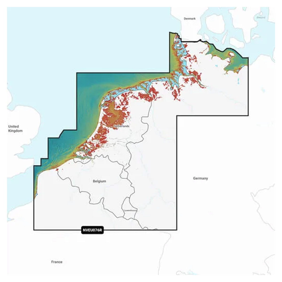Garmin Navionics Vision+ Benelux en West Duitsland Waterkaart