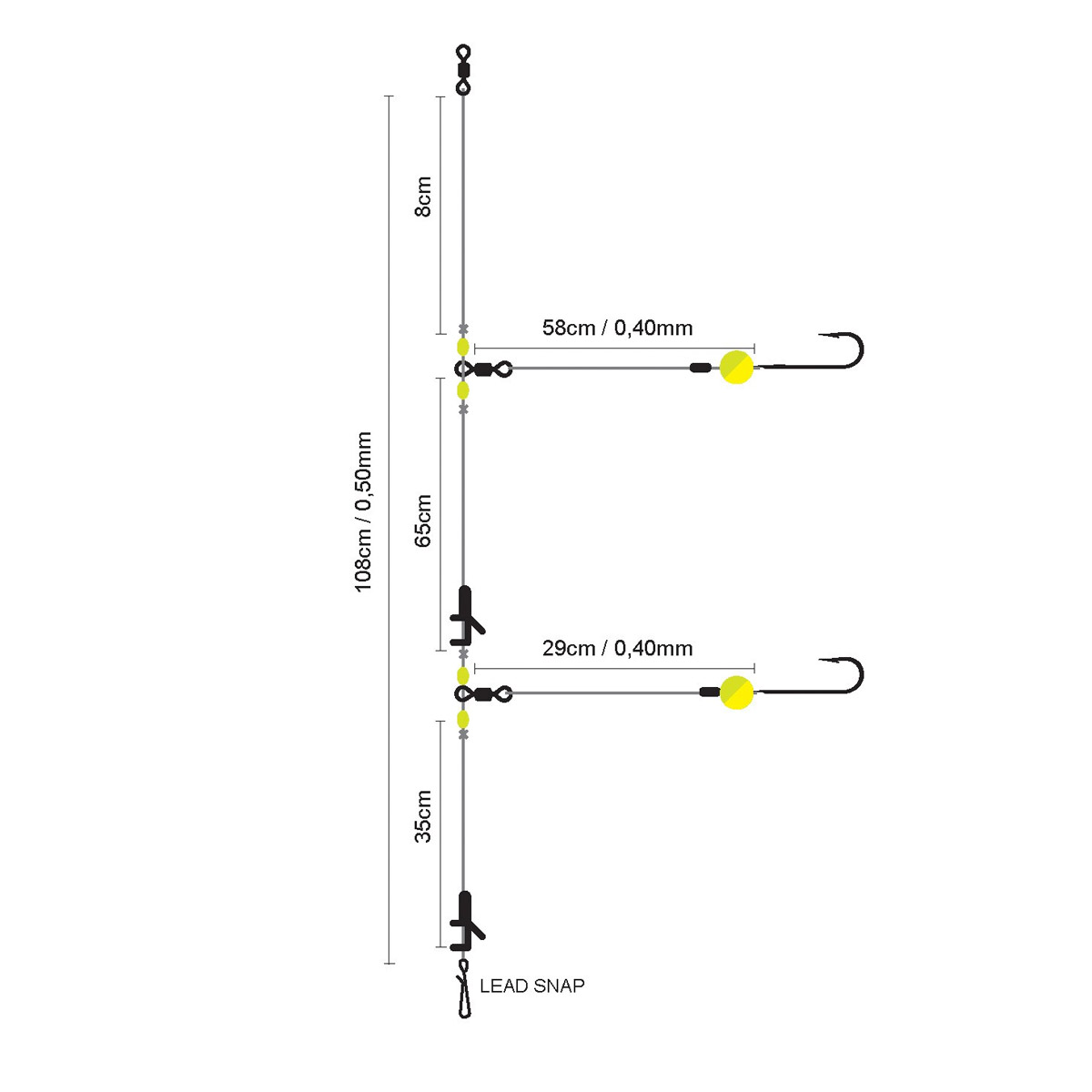 Spro 18 Salt Rig LR Polyball Citrus