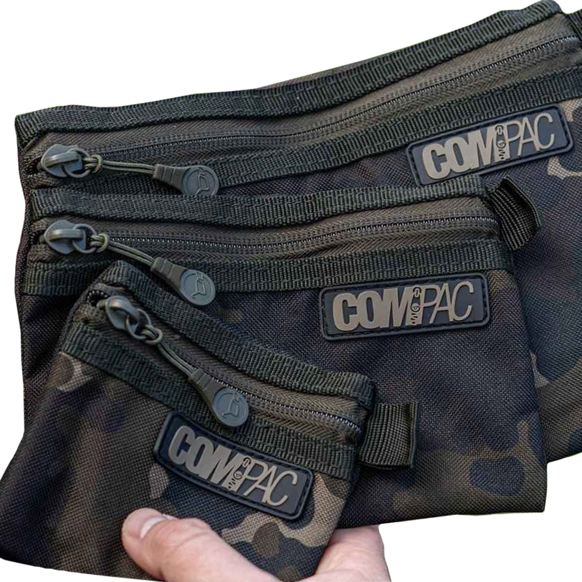 Korda Compac Wallets Set Of 3 Dark Kamo