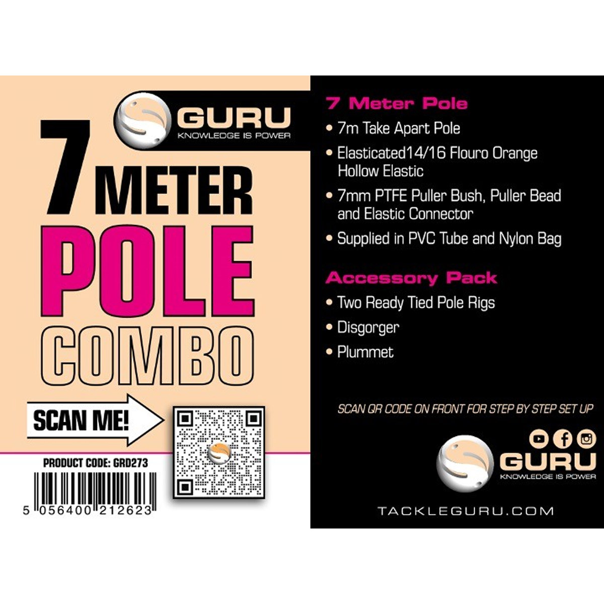 Guru 7000XS 7.0M Pole Combo