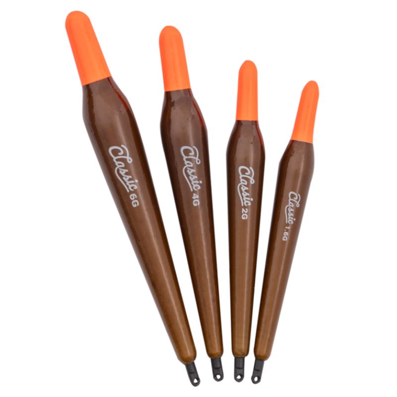 Set Van 5 Houten Dobbers – 2g, 3g & 4g, Voor Zoetwater & Ondiep Water